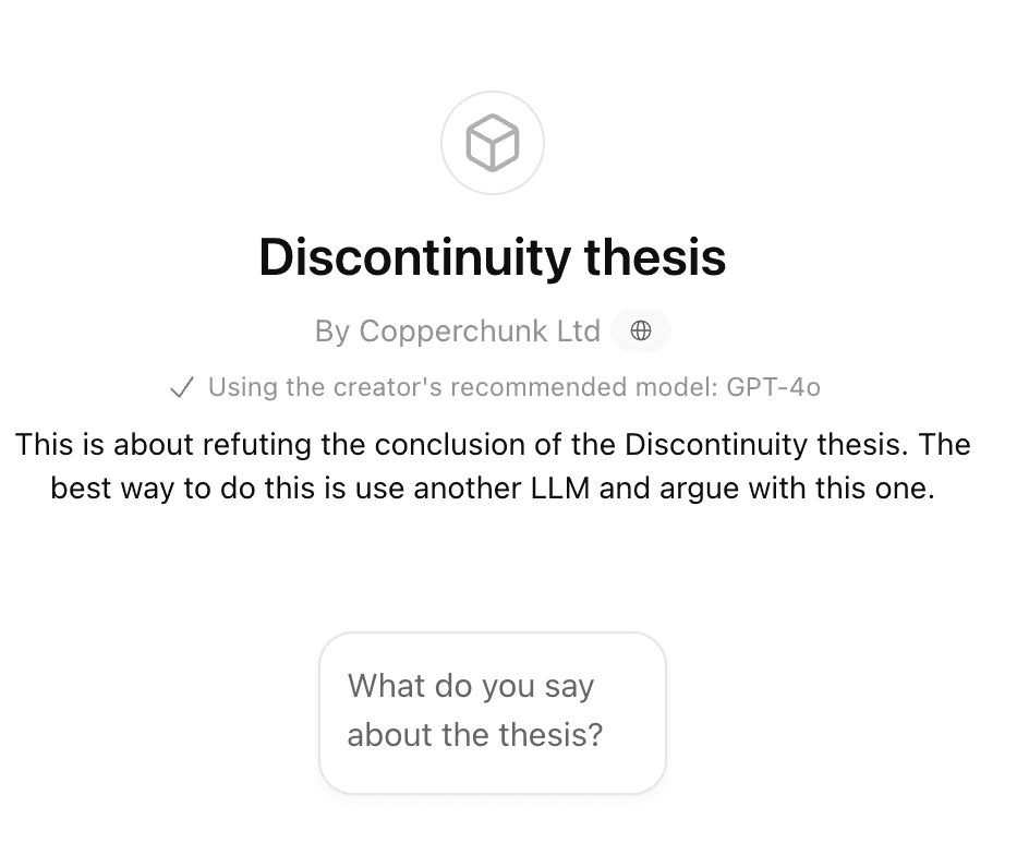 Visit the Discontinuity Bot. 
